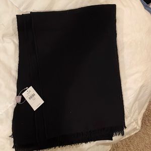 J Jill large black scarf / wrap / pashmina NWT